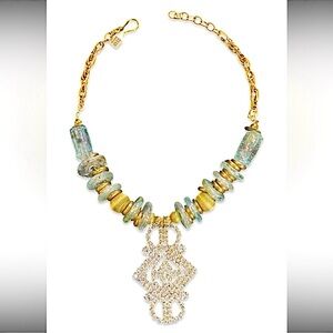 Made In The Deep South Vintage Brooch Pendant Necklace